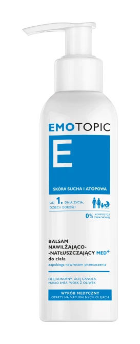 EMOTOPIC Balsam Nawilżająco-Natłuszczający Do Ciała skóra sucha - 190 ml