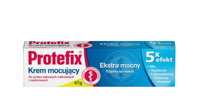 PROTEFIX Krem Mocujący Do Protez Zębowych I Częściowych EXTRA MOCNY - 47g