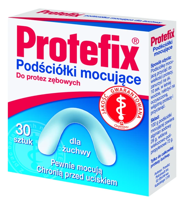 PROTEFIX Podściółki Mocujące Do Protez Dla Żuchwy - 30 sztuk