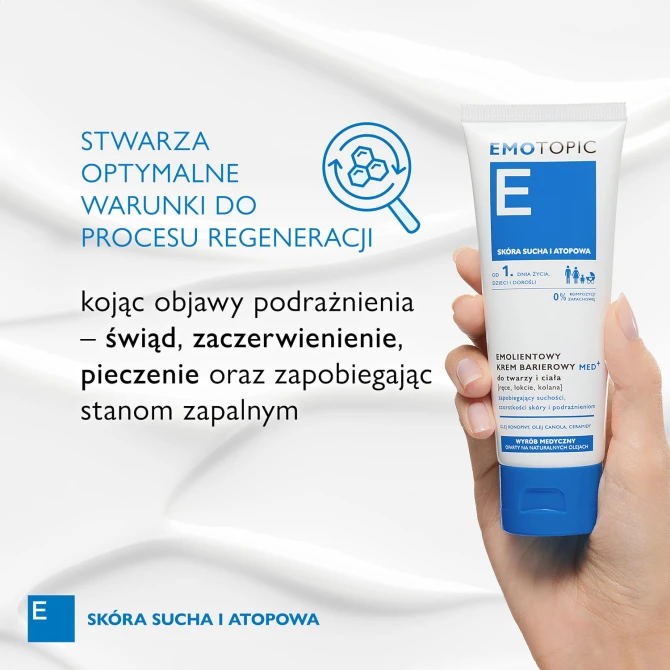 EMOTOPIC MED+ Specjalny Krem Natłuszczający skóra sucha - 75 ml