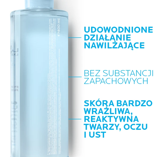 LA ROCHE-POSAY TOLERIANE Płyn Micelarny Dla Wrażliwej I Reaktywnej Skóry Twarzy - 400ml