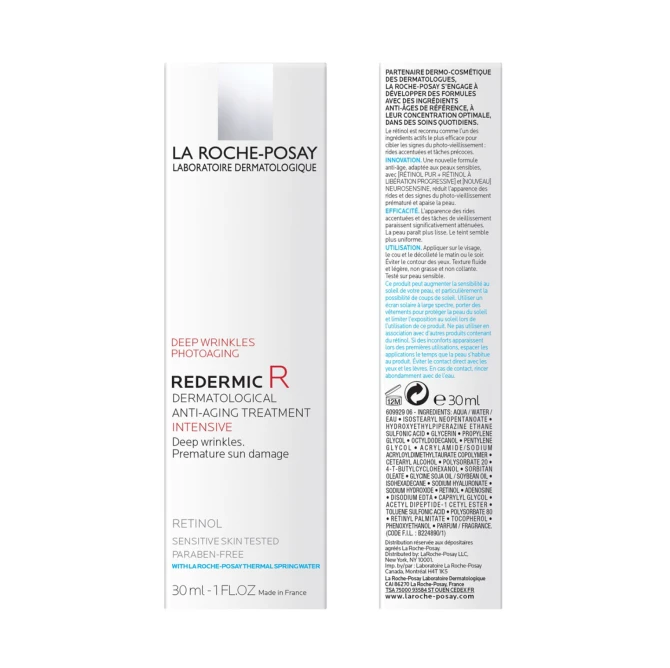 LA ROCHE-POSAY REDERMIC Retinol Intensywna Przeciwzmarszczkowa Kuracja Pielęgnacyjna - 30ml