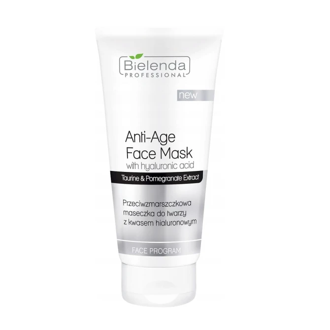 BIELENDA PROFESSIONAL Anti-Age Face Mask Przeciwzmarszczkowa maseczka do twarzy z kwasem hialuronowym 175 ml