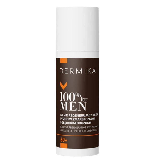 DERMIKA 100% for MEN Silnie Regenerujący Krem Przeciw Zmarszczkom i Głębokim Bruzdom 60+ - 50ml (id: 51027)