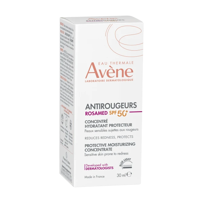 AVENE EAU THERMALE ANTIROUGEURS SPF50+ Koncentrat Nawilżająco-Ochronny - 30ml