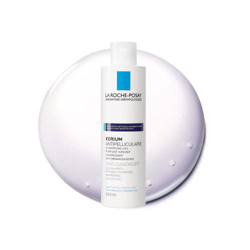 LA ROCHE-POSAY KERIUM Przeciwłupieżowy Szampon Żel z LHA o Działaniu Mikrozłuszczającym Łupież Tłusty - 200ml
