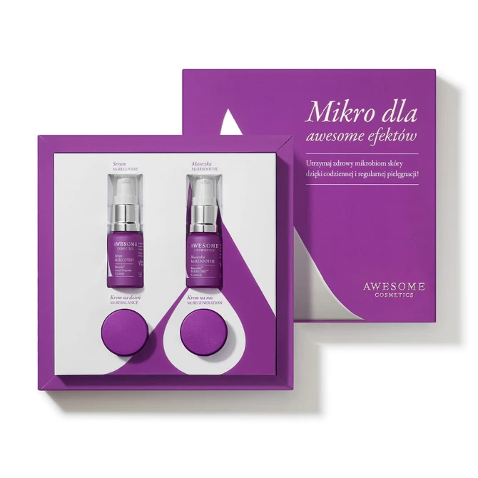 AWESOME COSMETICS Mikrobiom Zestaw mini produktów “Mikro dla Awesome efektów”