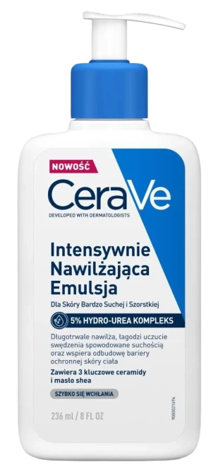 CERAVE Intensywnie Nawilżająca Emulsja - Skóra sucha i szorstka - 236ml