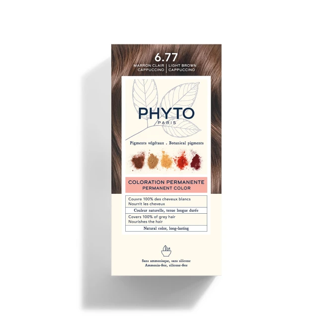 Farba Do Włosów PHYTOCOLOR 6.77 Jasne Brązowe Capuccino