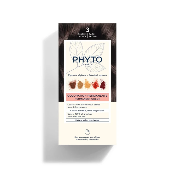 Farba Do Włosów PHYTOCOLOR 3 Ciemny Kasztan