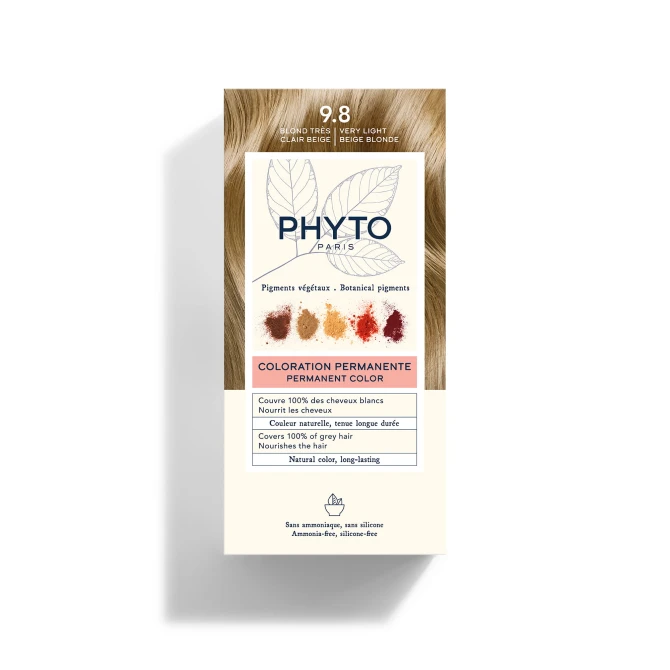 Farba do włosów PHYTOCOLOR 9.8 Bardzo jasny beżowy blond
