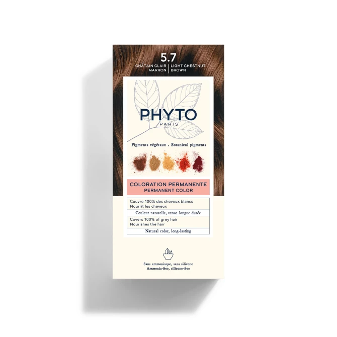 Farba Do Włosów PHYTOCOLOR 5.7 Jasny Kasztanowy Brąz