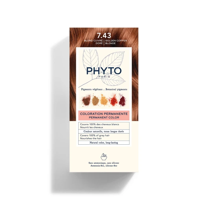 Farba Do Włosów PHYTOCOLOR 7.43 Miedziany Złoty