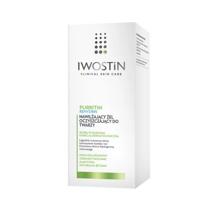 IWOSTIN PURRITIN Rehydrin Nawilżający Żel Oczyszczający Do Twarzy - 150ml