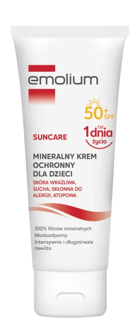 EMOLIUM SUNCARE Mineralny Krem Ochronny Dla Dzieci SPF50+ - 50ml