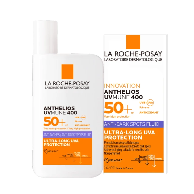 LA ROCHE-POSAY ANTHELIOS UV MUNE 400 Fluid Przeciw Przebarwieniom z Melasyl SPF50+ - 50ml
