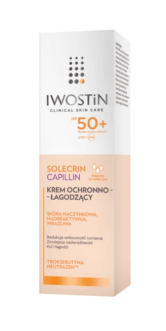 IWOSTIN SOLECRIN CAPILLIN Krem Ochronno-Łagodzący SPF50+ - 50ml
