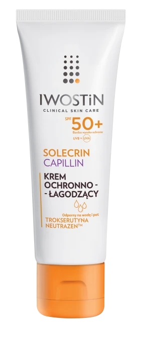 IWOSTIN SOLECRIN CAPILLIN Krem Ochronno-Łagodzący SPF50+ - 50ml