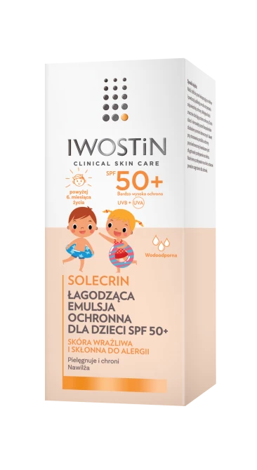 IWOSTIN SOLECRIN Łagodząca Emulsja Ochronna dla Dzieci SPF50+ - 100ml