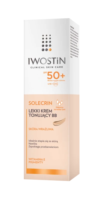 IWOSTIN SOLECRIN Lekki Krem Tonujący BB SPF50+ - 30ml
