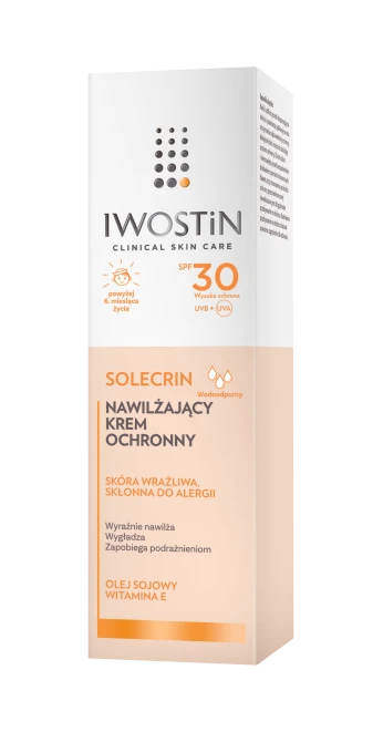 IWOSTIN SOLECRIN Nawilżający Krem Ochronny SPF30 - 50ml