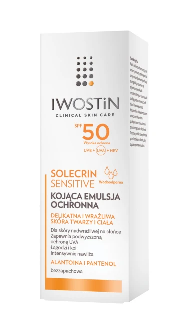IWOSTIN SOLECRIN Sensitive Kojąca Emulsja Ochronna SPF50 - 100ml