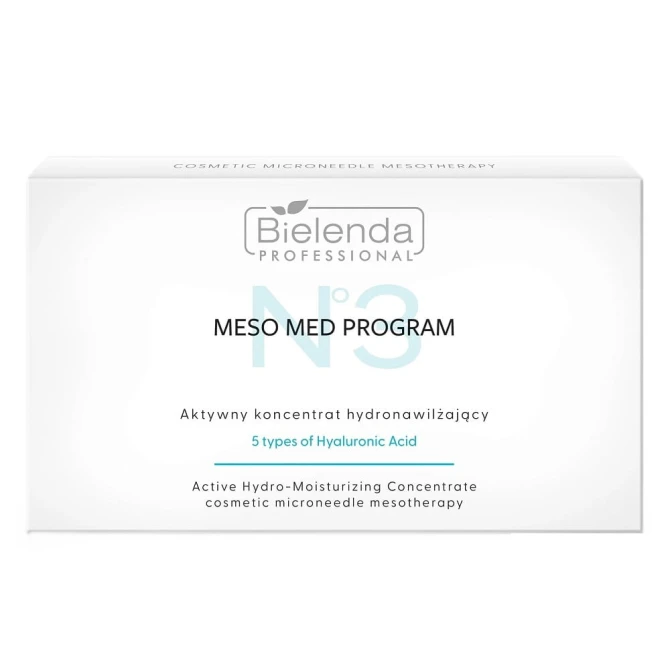 BIELENDA PROFESSIONAL Meso Med Aktywny koncentrat hydronawilżający 10x3ml