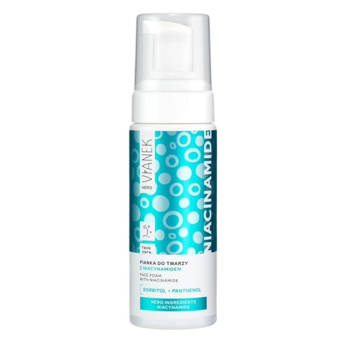 VIANEK Hero pianka do mycia twarzy z niacynamidem - 150ml