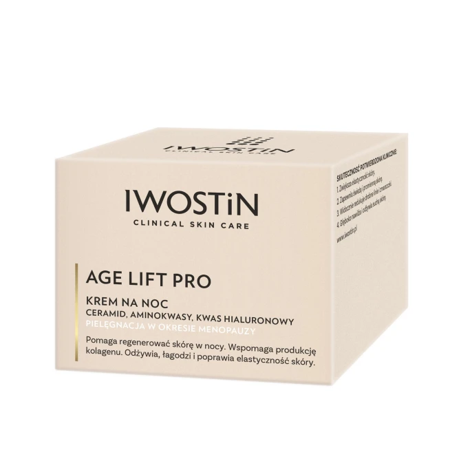 IWOSTIN AGE LIFT PRO Ujędrniający Krem na Noc w Okresie Menopauzy - 50ml