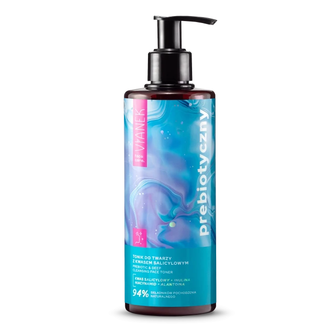 VIANEK Prebiotyczny Tonik Do Twarzy Z Kwasem Salicylowym - 300ml