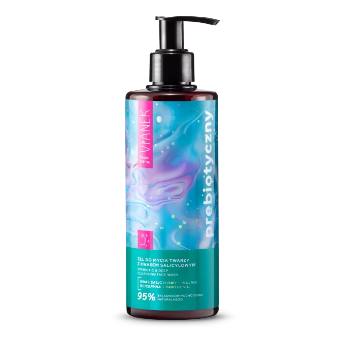 VIANEK Prebiotyczny Żel Do Mycia Twarzy Z Kwasem Salicylowym - 300ml (id: 63203)