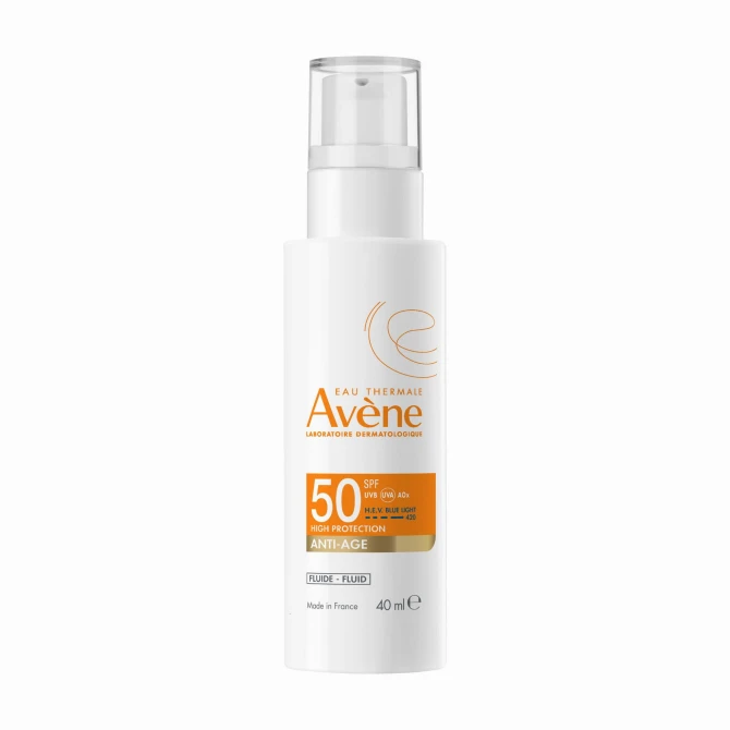 AVENE EAU THERMALE Wysoka Ochrona Fluid ANTI-AGE SPF50 - 40ml
