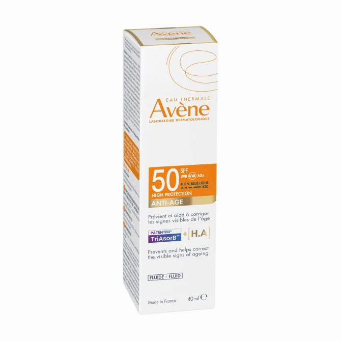 AVENE EAU THERMALE Wysoka Ochrona Fluid ANTI-AGE SPF50 - 40ml