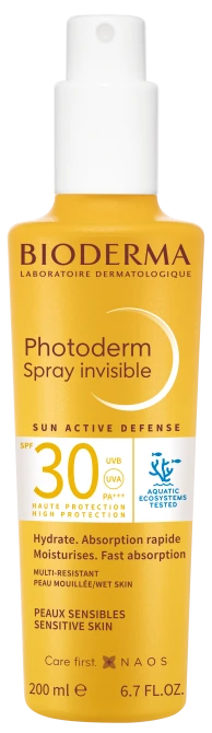 BIODERMA PHOTODERM Invisible SPF30 Lekki Spray Do Ciała - 200ml