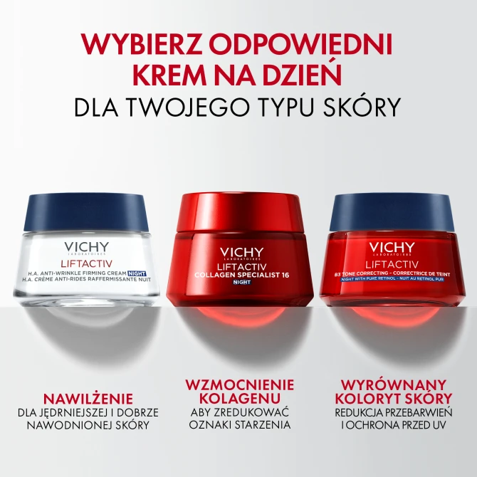 VICHY LIFTACTIV Collagen Specialist 16 Przeciwzmarszczkowy Krem Na Noc - 50ml