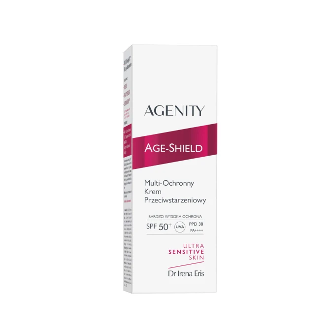 AGENITY AGE-SHIELD Multi-Ochronny Krem Przeciwstarzeniowy SPF50+ - 50ml