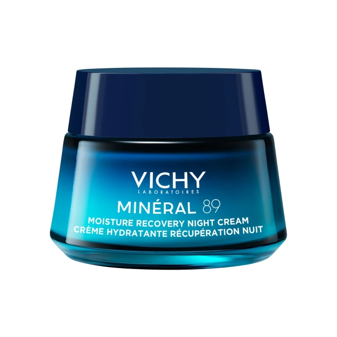 VICHY Mineral 89 Nawilżająco-Regenerujący Krem Na Noc Z Melatoniną - 50ml
