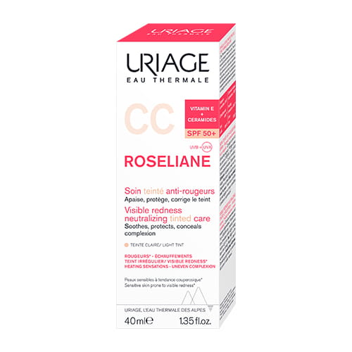 Uriage Roseliane Krem CC SPF50+ Do Cery Wrażliwej - 40ml