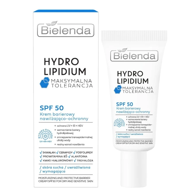 BIELENDA Hydro Lipidium krem barierowy SPF50 nawilżająco-ochronny - 30ml (id: 34688)