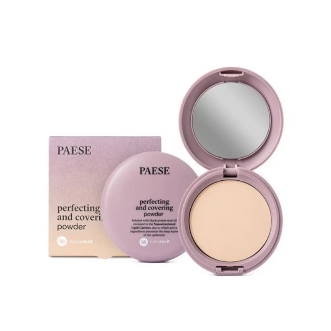 PAESE Nanorevit Perfecting and Covering Powder puder upiększająco-kryjący 03 Sand 9g (id: 7145)