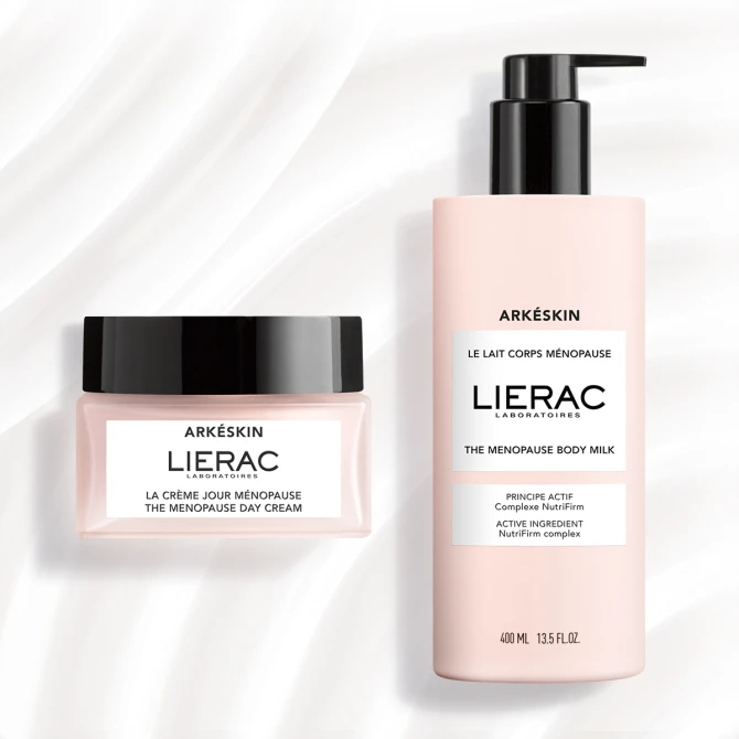 ZESTAW LIERAC ARKESKIN Dla Skóry Menopauzalnej, Krem Na Dzień – 50ml + Balsam Do Ciała - 400ml