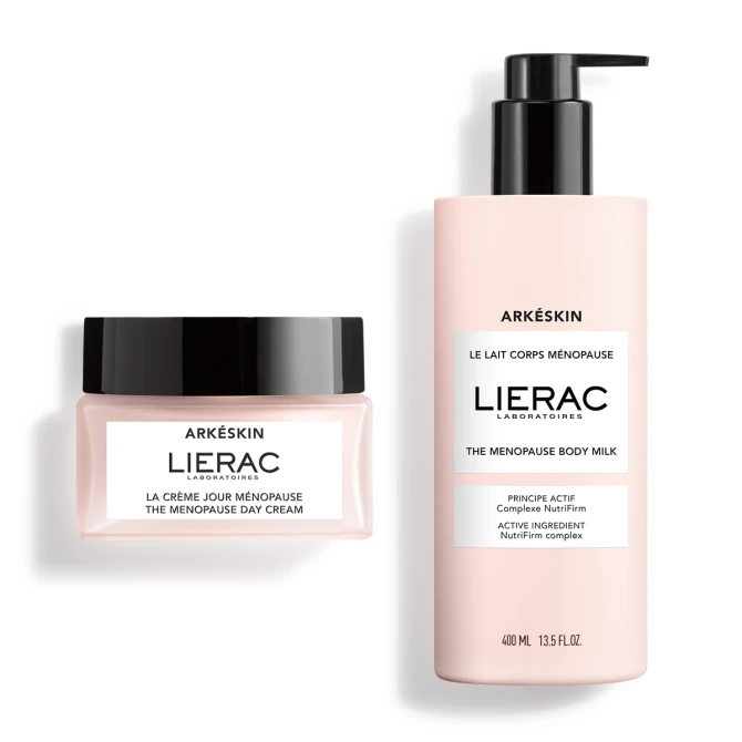 ZESTAW LIERAC ARKESKIN Dla Skóry Menopauzalnej, Krem Na Dzień – 50ml + Balsam Do Ciała - 400ml
