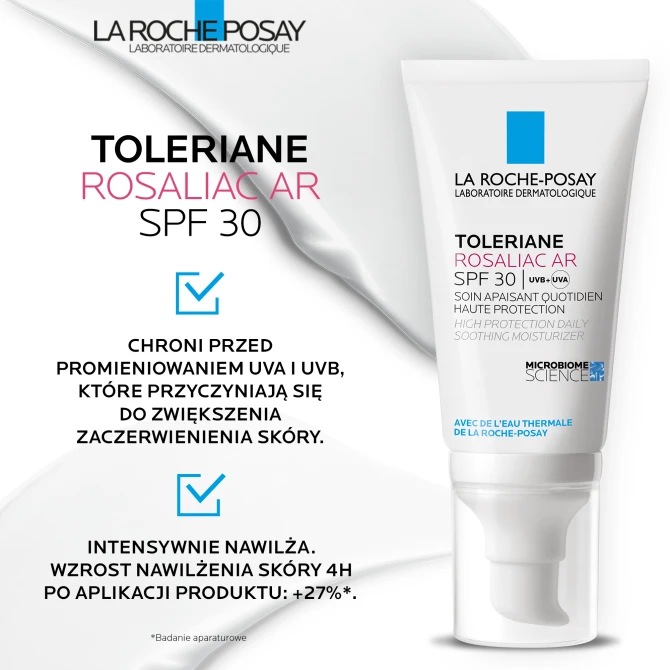 LA ROCHE-POSAY TOLERIANE ROSALIAC AR SPF30 Kojący Krem Nawilżający Na Dzień - 50 ml