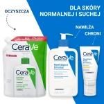 CERAVE Nawilżająca Emulsja Do Mycia Z Ceramidami Skóra Sucha REFILL - 473ml