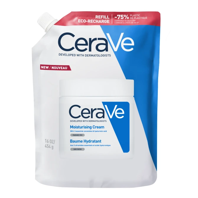CERAVE Nawilżający Balsam Do Ciała I Twarzy -Skóra Sucha- REFILL 454g