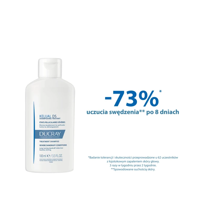 DUCRAY KELUAL DS Szampon Do Postępowania W Ciężkich Stanach Łupieżowych - 100ml
