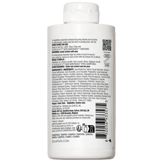 OLAPLEX No.4 FINE Szampon Odbudowujący, Dodający Objętości Do Włosów Cienkich - 250ml