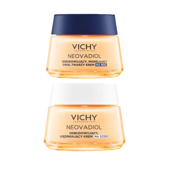 VICHY NEOVADIOL Przed Menopauzą Ujędrniający Krem Na Dzień - 50 ml + Ujędrniający Krem Na Noc Przywracający Gęstość - 50 ml