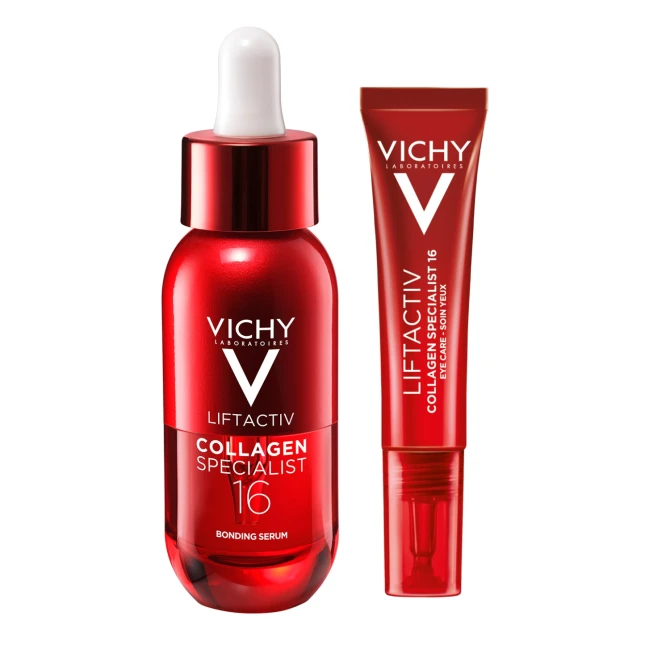 VICHY ZESTAW LIFTACTIV Collagen Specialist 16 (Serum Korygujące - 30ml + Krem Pod Oczy 15ml)