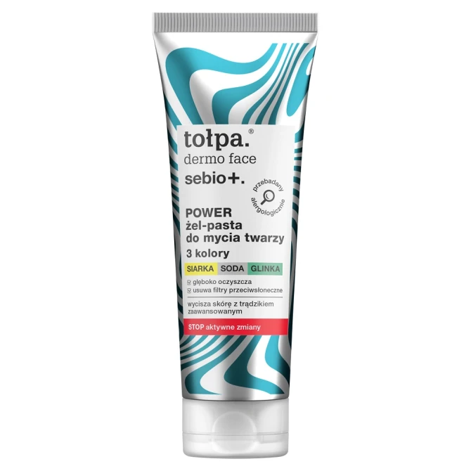 Tołpa Dermo Face Sebio+ power żel-pasta do mycia twarzy 3 kolory 100ml (id: 65866)